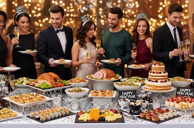 Buffet para Festa de Ano Novo​